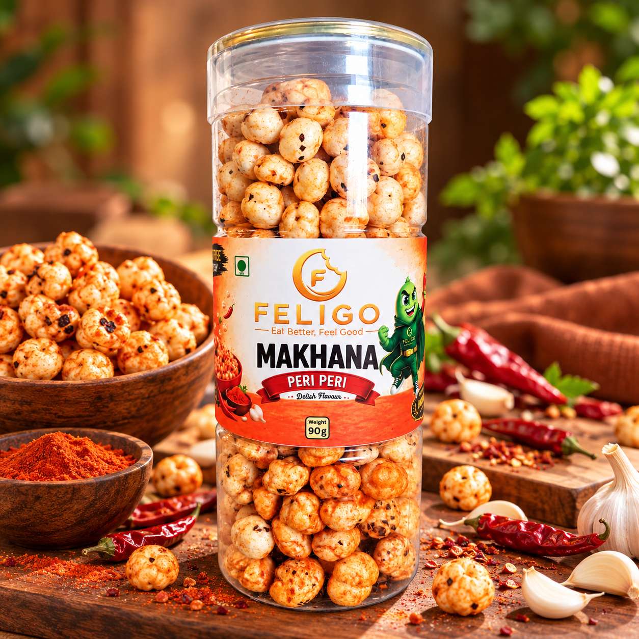 Roasted Flavoured Makhana - Peri Peri